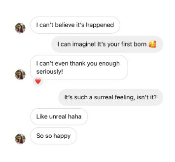 AFTER SEEING HER FIRST COURSE UP AND RUNNING